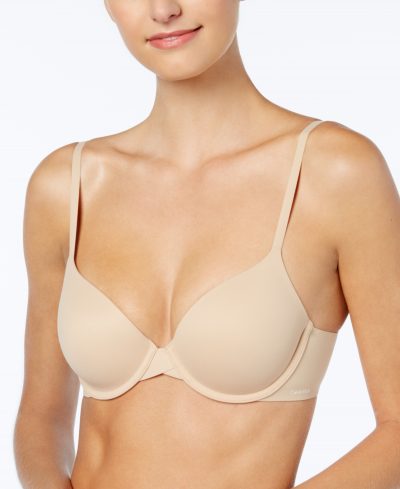 Calvin Klein Perfectly Fit Full Coverage T-Shirt Bra F3837 - Bare (Nude )