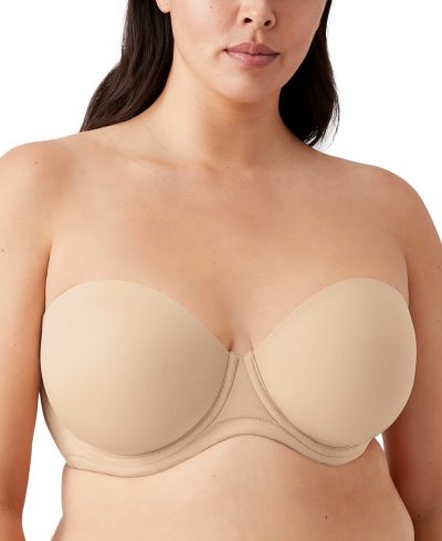 Wacoal Red Carpet Full Figure Underwire Strapless Bra 854119, Up To I Cup - Sand (Nude )