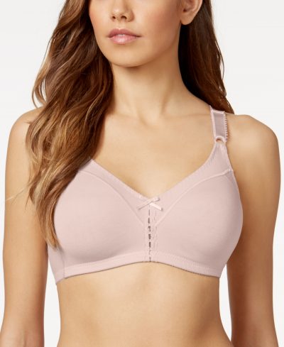 Bali Double Support Cotton Wireless Bra with Cool Comfort 3036 - Blushing Pink