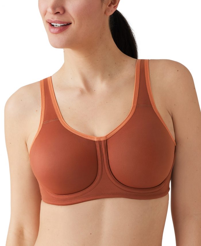 Wacoal Sport High-Impact Underwire Bra 855170, Up To I Cup - Henna