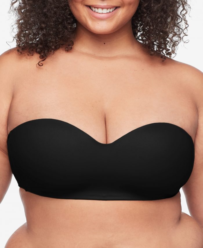 Warners Easy Does It Easy Size Lightly Lined Wireless Strapless Bra RY0161A - Black