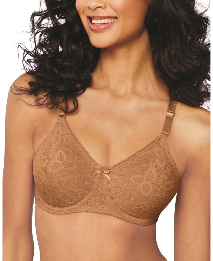 Bali Lace 'n Smooth 2-Ply Seamless Underwire Bra 3432 - Cinnamon Butter (Nude )
