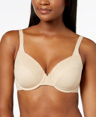 Bali Passion for Comfort Back Smoothing Light Lift Lace Underwire Bra DF0082 - Pearl Lace