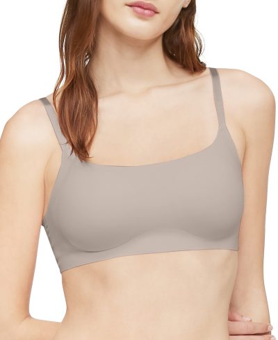 Calvin Klein Invisibles Comfort Lightly Lined Retro Bralette QF4783 - Mink