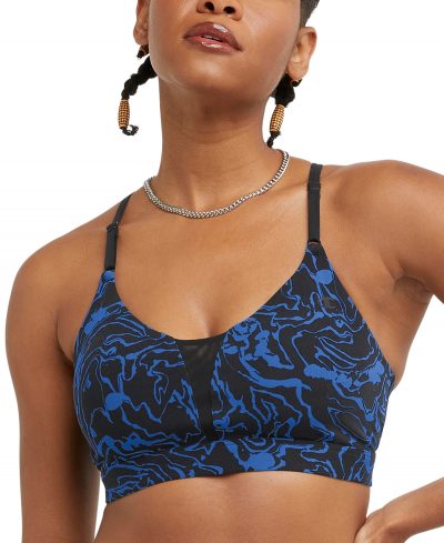 Champion Women's Soft Touch Low Impact Sports Bra - Marble Wave Black