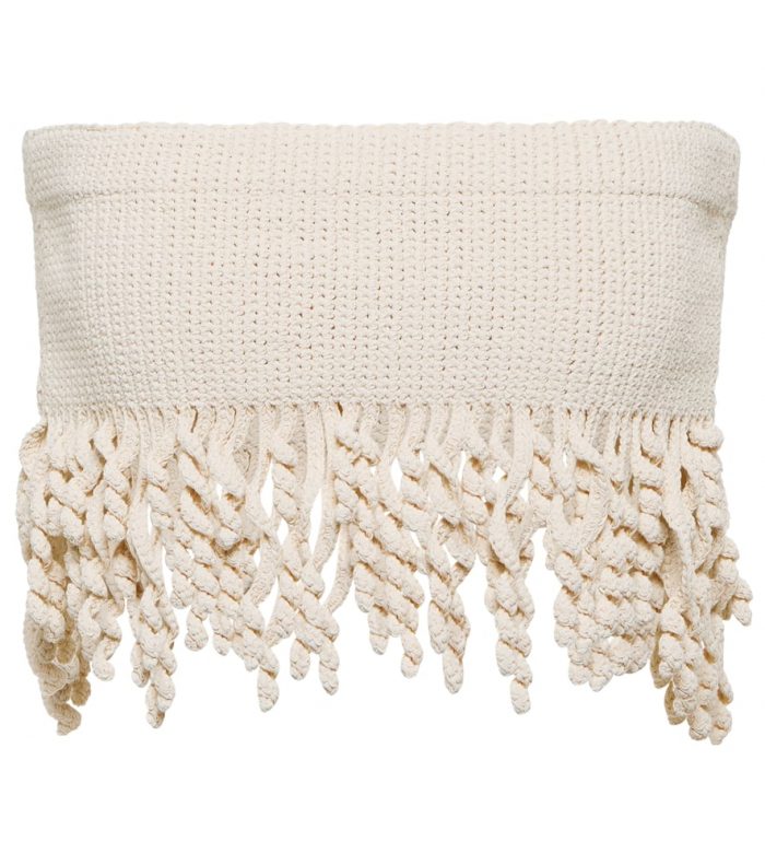 Dion Lee Crocheted cotton-blend bralette