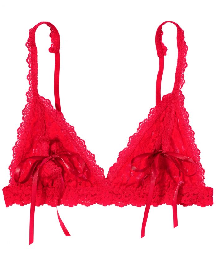 Hanky Panky After Midnight Signature Lace Peek-a-Boo Bralette 487831 - Red
