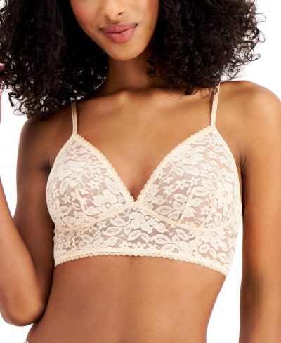 I.n.c. International Concepts Women's Lace Bralette Lingerie, Created for Macy's - Almond Latte