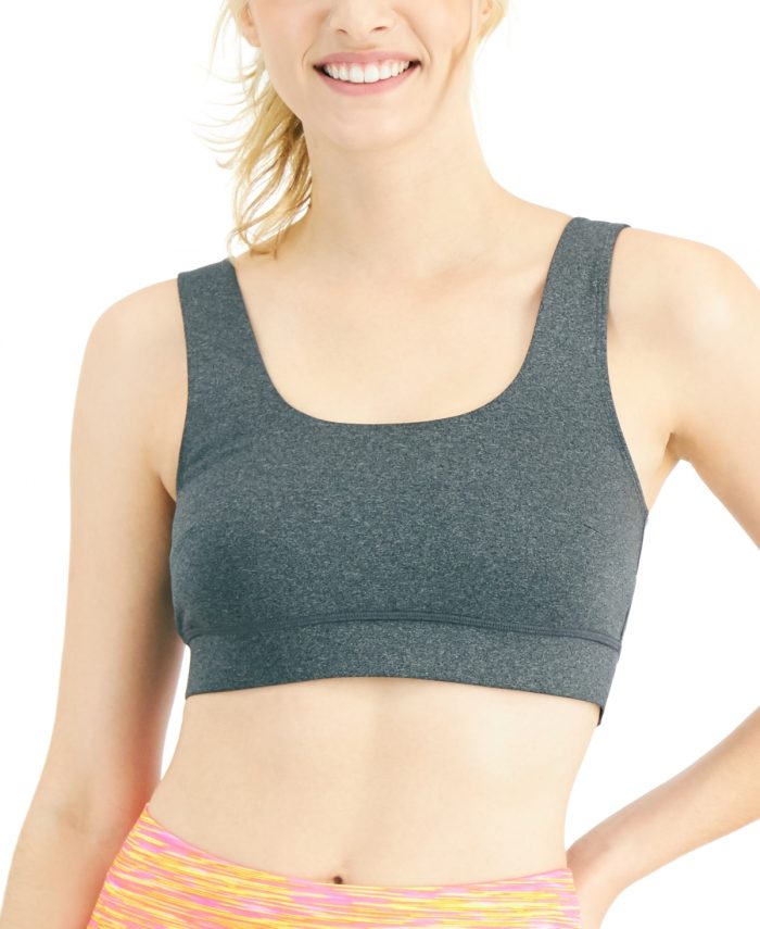Jenni Women's Square-Neck Bralette, Created for Macy's - Grey Black
