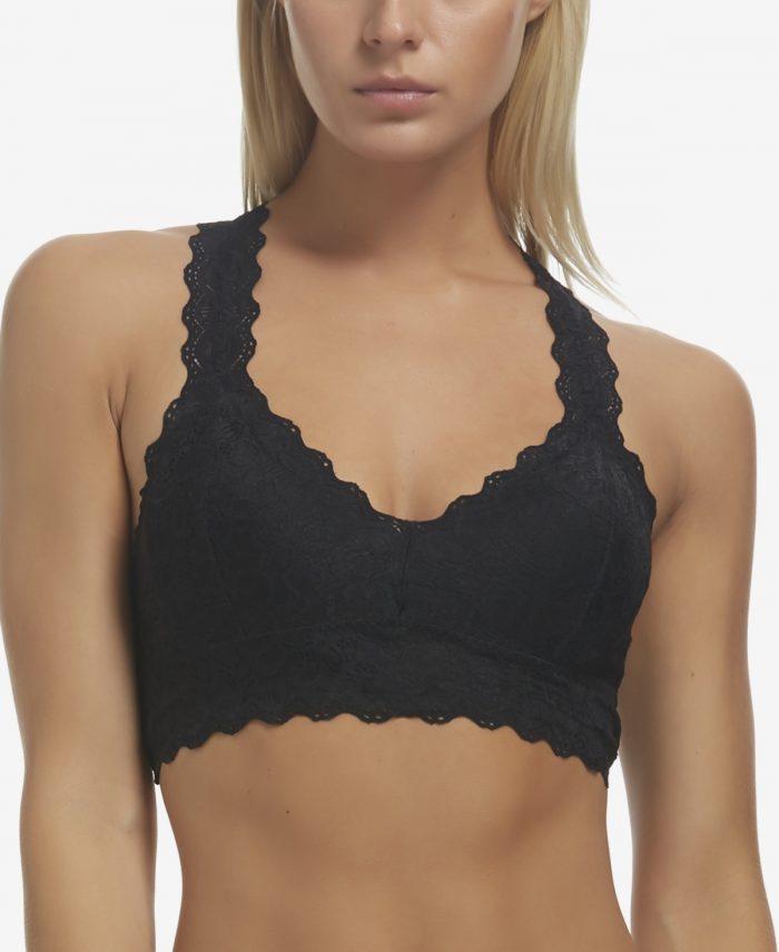 Jezebel Women's Wire Free Lace Bralette - Black