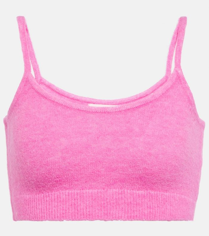 Marant Etoile Atwick alpaca wool-blend bralette