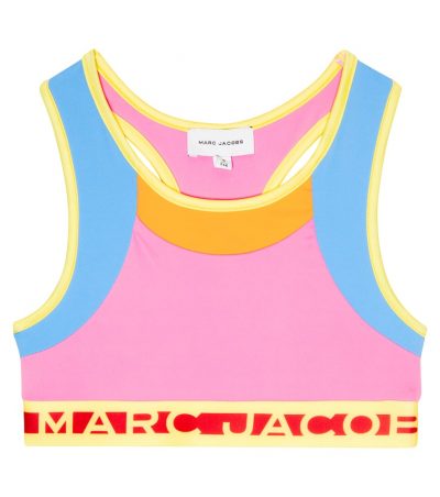 Marc Jacobs Kids Logo colorblocked sports bra