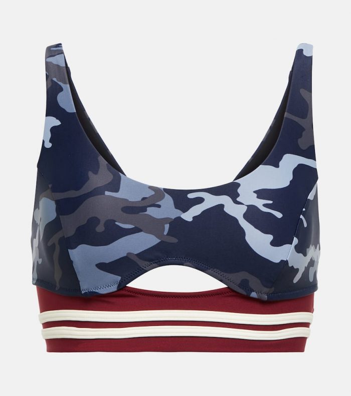 The Upside Marine Bailey printed sports bra