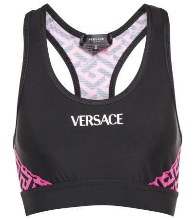 Versace Greca Signature racerback sports bra